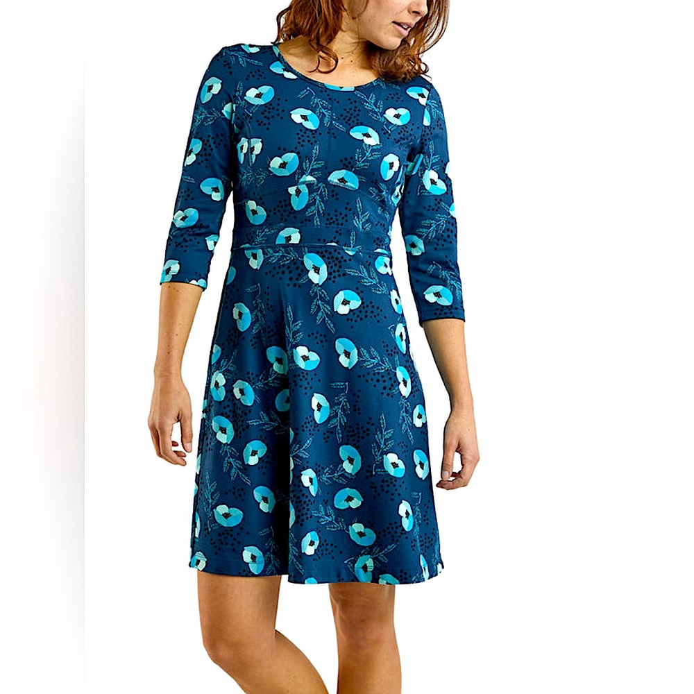 Title Nine Dream 3/4 Sleeve Dress - Happy Days Sz Small